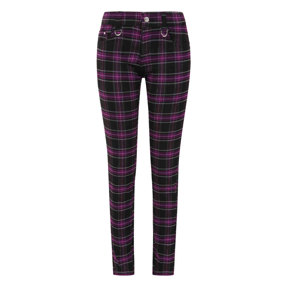 Banned - Forever Yours Skinny fit broek - Paars